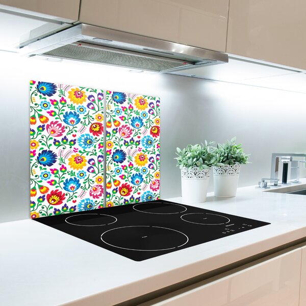 Tagliere in vetro Modello etnico 60x52 cm