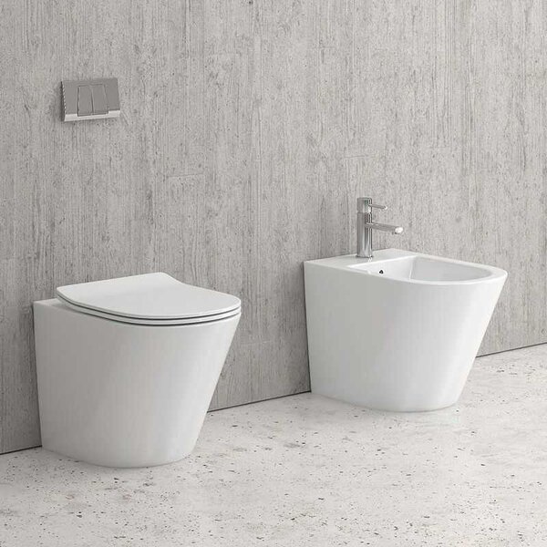 Kamalu sanitari filomuro con sedile soft close | klea-tf