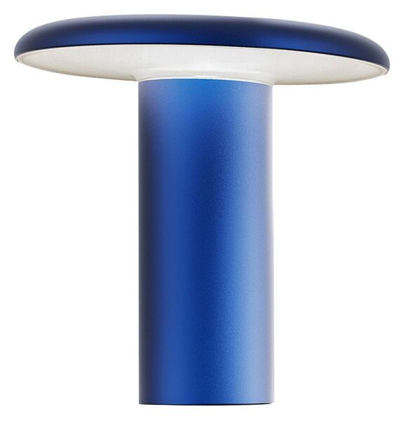 Lampada da tavolo LED Artemide Takku con batteria ricaricabile, blu