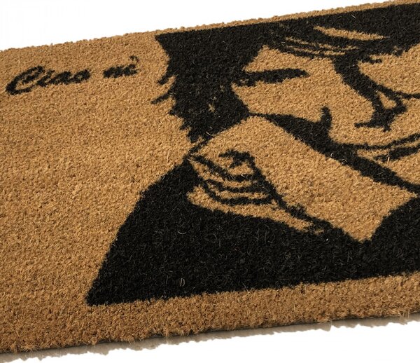 Zerbino in cocco naturale Renato Zero "Ciao ni" cm 80x50