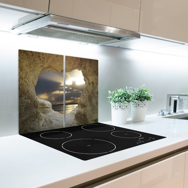 Tagliere in vetro Grotta costiera 60x52 cm