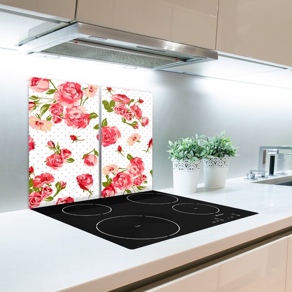 Tagliere in vetro Rose 60x52 cm