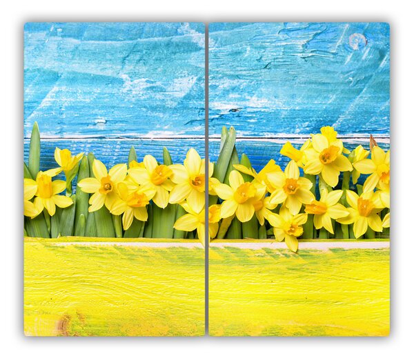 Tagliere in vetro Narcisi 60x52 cm