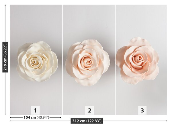 Carta da parati Rose 104x70 cm