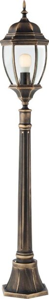 Redo 9608 - Lampada da esterno SEVILLA 1xE27/42W/230V IP44 oro/patina