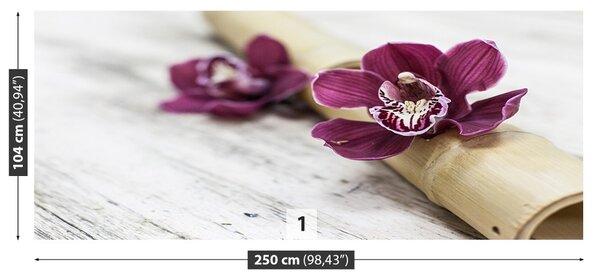 Carta da parati Legno di orchidea 104x70 cm