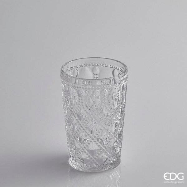 Edg Enzo De Gasperi Set 6 Bicchieri in vetro Trasparente modello Deco (2 misure) Confezione grande da 6