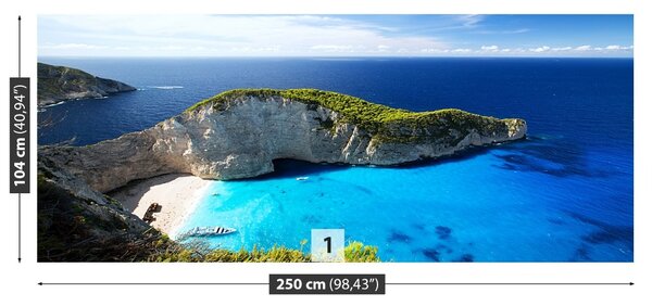 Carta da parati Spiaggia navagio 104x70 cm