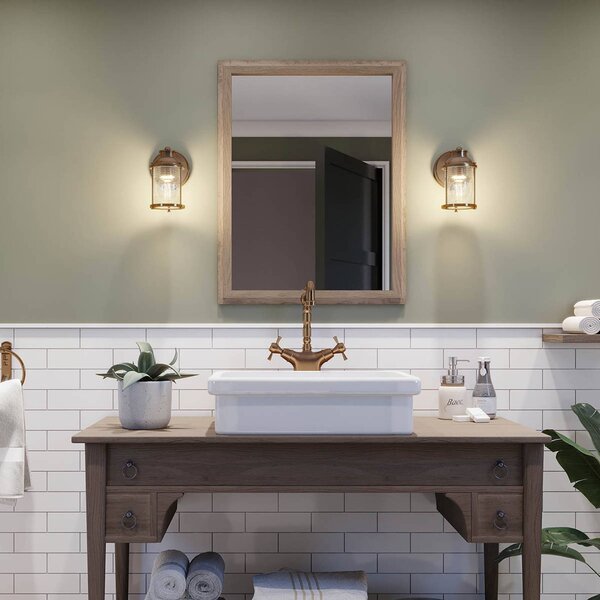 Quintiesse Applique da parete Ashland Bay, dimmerabile, Ottone / Oro, Bagno, Metallo, Industriale, Applique