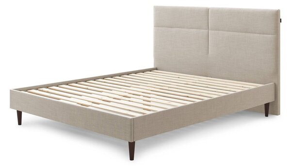 Letto matrimoniale imbottito beige con griglia 180x200 cm Elyna - Bobochic Paris