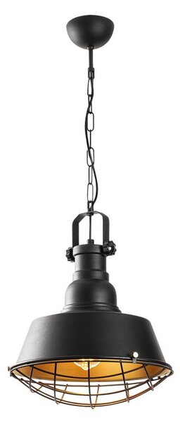 Lampadario nero con paralume in metallo ø 30 cm Itak – Opviq lights