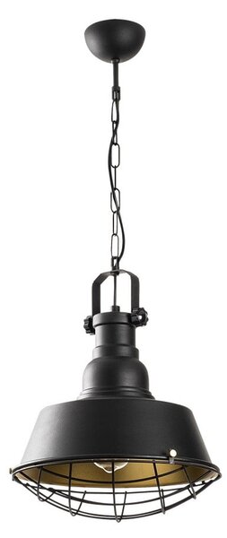 Lampadario nero con paralume in metallo ø 30 cm Itak – Opviq lights