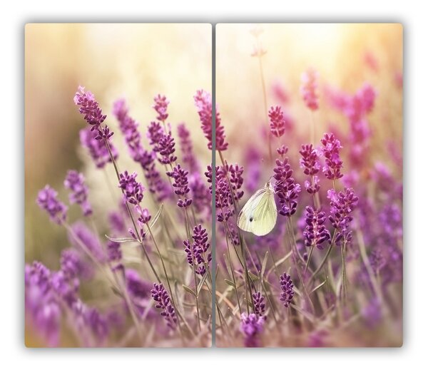 Tagliere in vetro Lavanda 60x52 cm