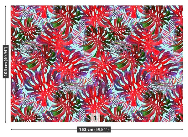 Carta da parati Monstera Hole 104x70 cm