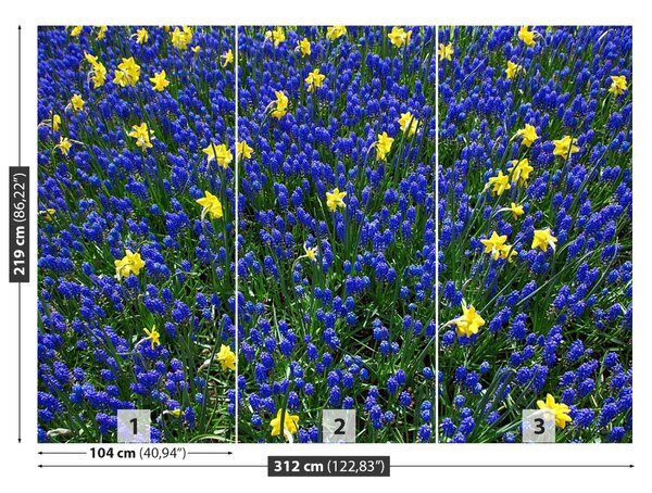Carta da parati Fiori di lupino 104x70 cm
