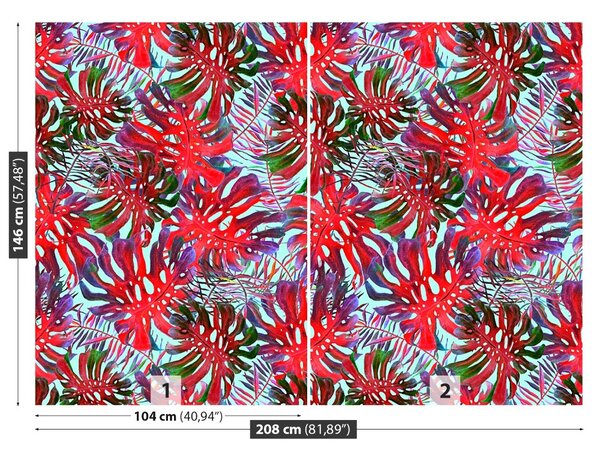 Carta da parati Monstera Hole 104x70 cm