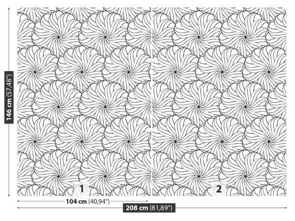 Carta da parati Pattern floreale 104x70 cm