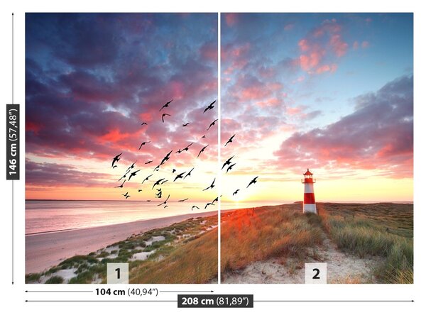 Carta da parati Sylt Lighthouse 104x70 cm