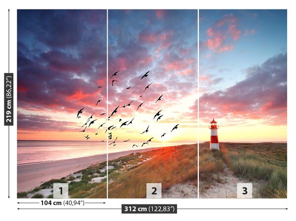 Carta da parati Sylt Lighthouse 104x70 cm