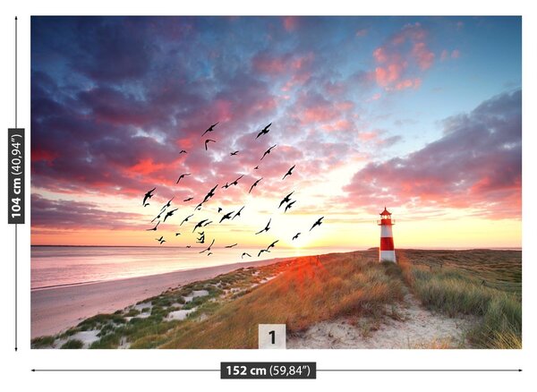 Carta da parati Sylt Lighthouse 104x70 cm