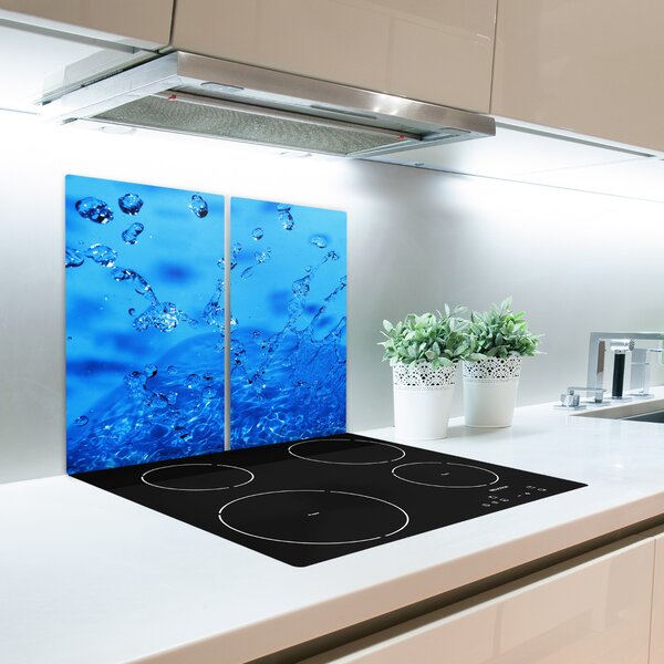 Tagliere in vetro Gocce d'acqua 60x52 cm