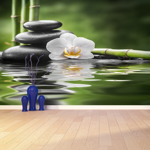 Carta da parati Orchidea e zen 104x70 cm