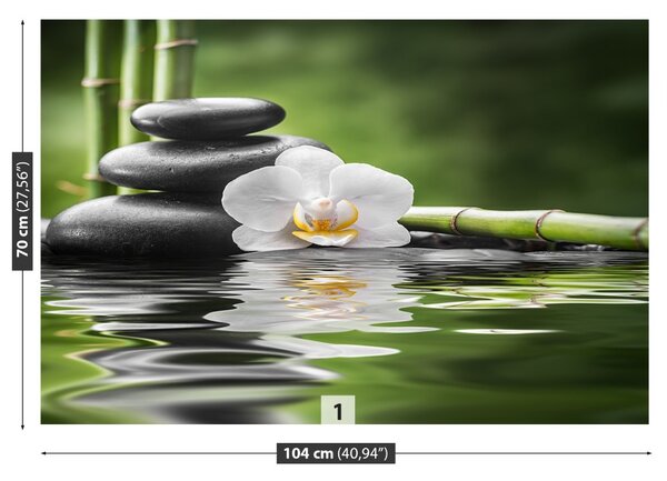 Carta da parati Orchidea e zen 104x70 cm