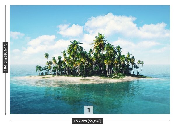 Carta da parati Ocean Island 104x70 cm