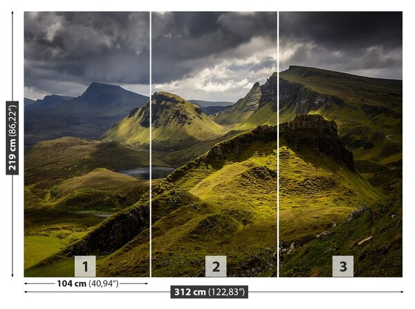 Carta da parati Quiraing Scotland 104x70 cm