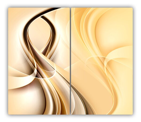 Tagliere in vetro Astrazione d'onda 60x52 cm