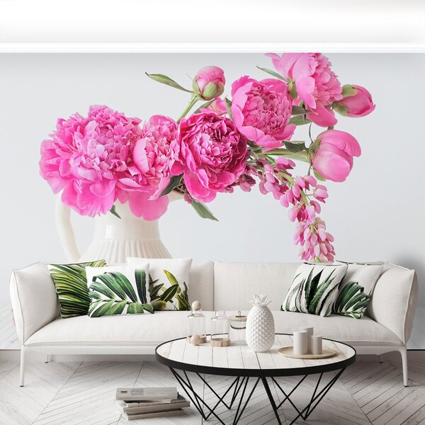 Carta da parati Peonie rosa 104x70 cm