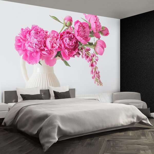 Carta da parati Peonie rosa 104x70 cm