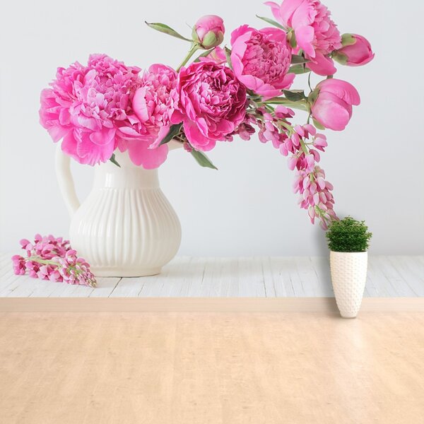 Carta da parati Peonie rosa 104x70 cm