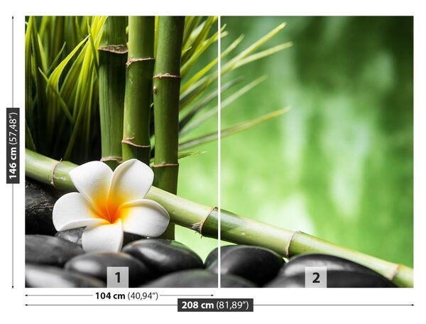Carta da parati Bamboo Frangipani 104x70 cm