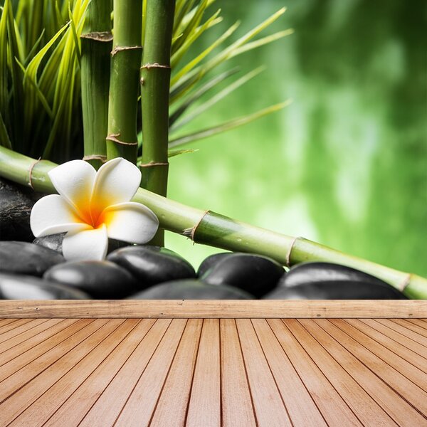 Carta da parati Bamboo Frangipani 104x70 cm