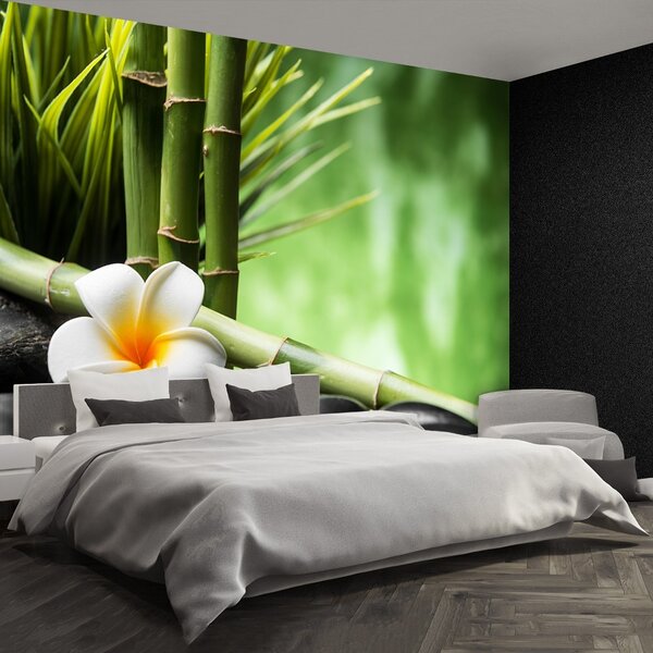 Carta da parati Bamboo Frangipani 104x70 cm