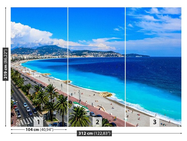 Carta da parati Bella spiaggia francese 104x70 cm