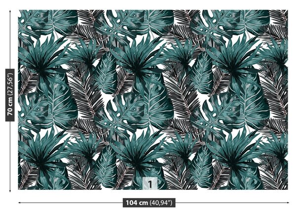 Carta da parati Foglie tropicali 104x70 cm