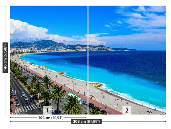 Carta da parati Bella spiaggia francese 104x70 cm