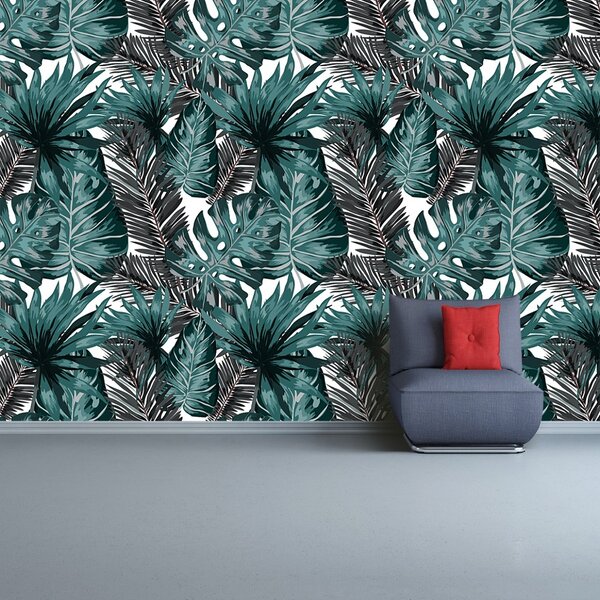 Carta da parati Foglie tropicali 104x70 cm