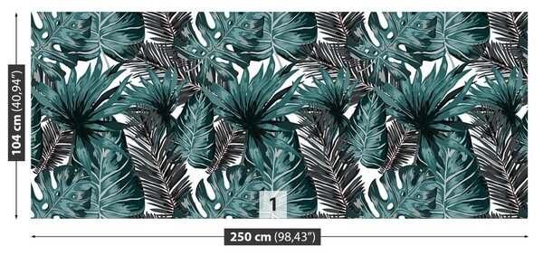Carta da parati Foglie tropicali 104x70 cm