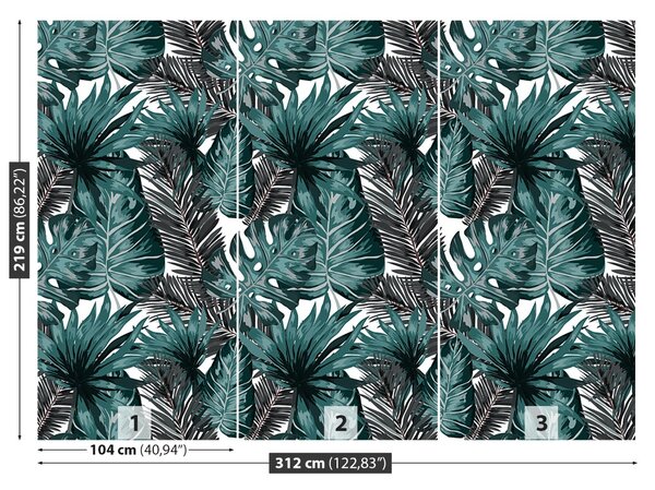 Carta da parati Foglie tropicali 104x70 cm