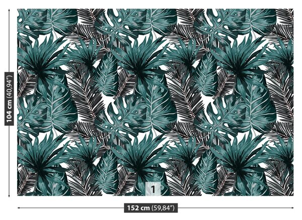 Carta da parati Foglie tropicali 104x70 cm