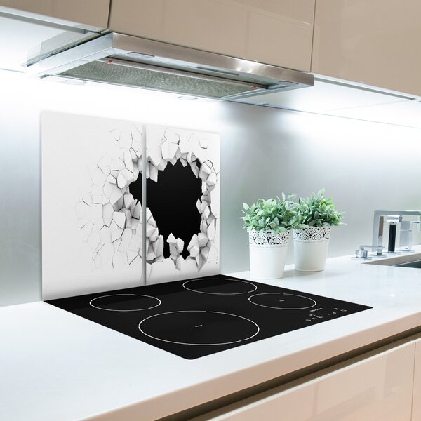 Tagliere in vetro temperato Buco nel muro 60x52 cm