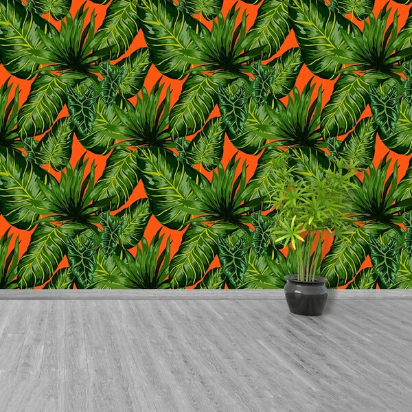 Carta da parati Foglie tropicali 104x70 cm