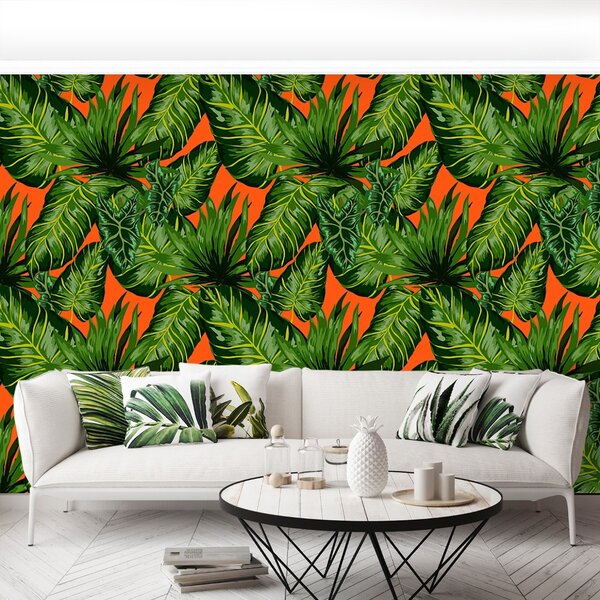 Carta da parati Foglie tropicali 104x70 cm
