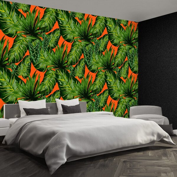 Carta da parati Foglie tropicali 104x70 cm