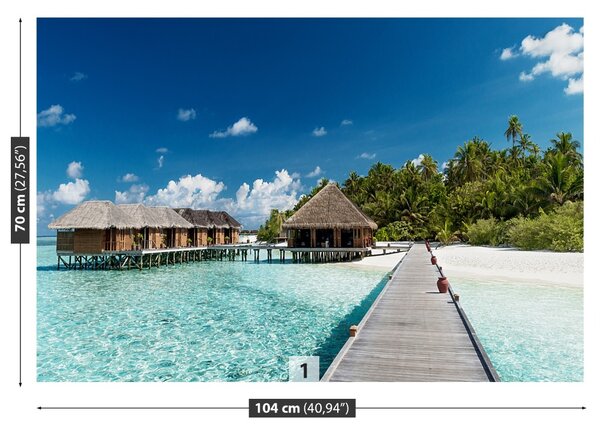 Carta da parati Maldives Beach 104x70 cm
