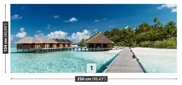 Carta da parati Maldives Beach 104x70 cm