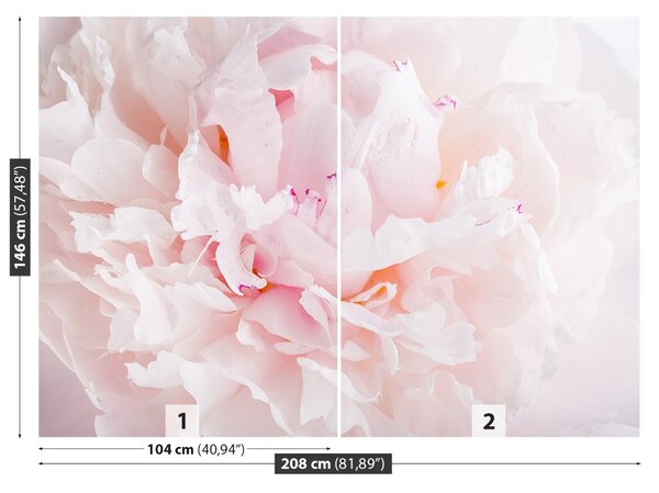 Carta da parati Peonia rosa 104x70 cm